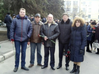 Сергей Костомаха, Анатолий Кращенко и Евгений Анистратенко почтили память погибших героев ВОВ