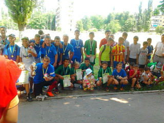 Награждены победители районного первенства по футболу.
