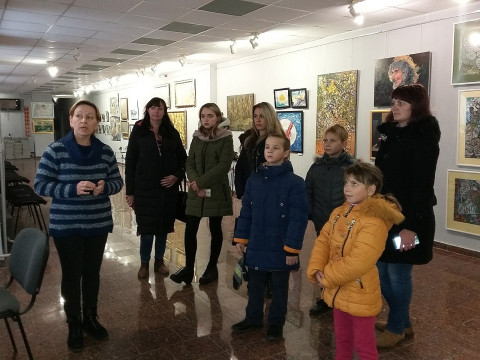 Активисты "ЗА РIДНЕ MIСТО" посетили выставку "Возрожденные традиции"