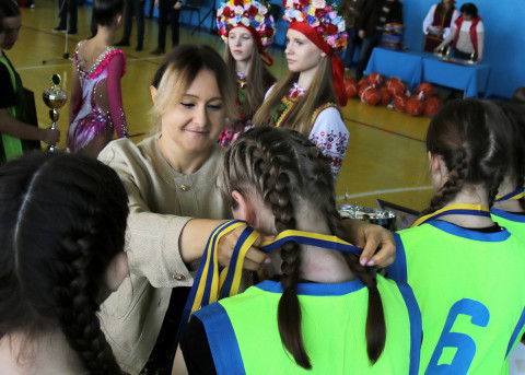 Ольга Бабенко прийняла участь в нагородженні учасників турніру баскетболу серед дівчат шкільного віку
