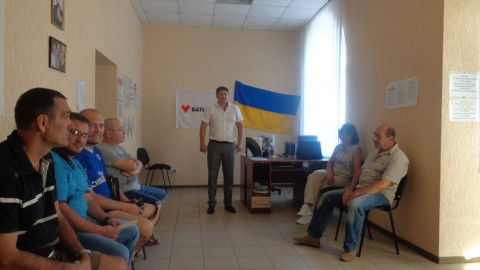 1 августа члены ВО «Батькiвщина» провели встречу с активом района